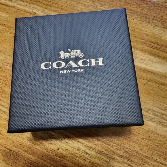 New Coach Silver Stud Earring Set - 3 different earrings - Signature, CZ & Hoop - Picture 4 of 5